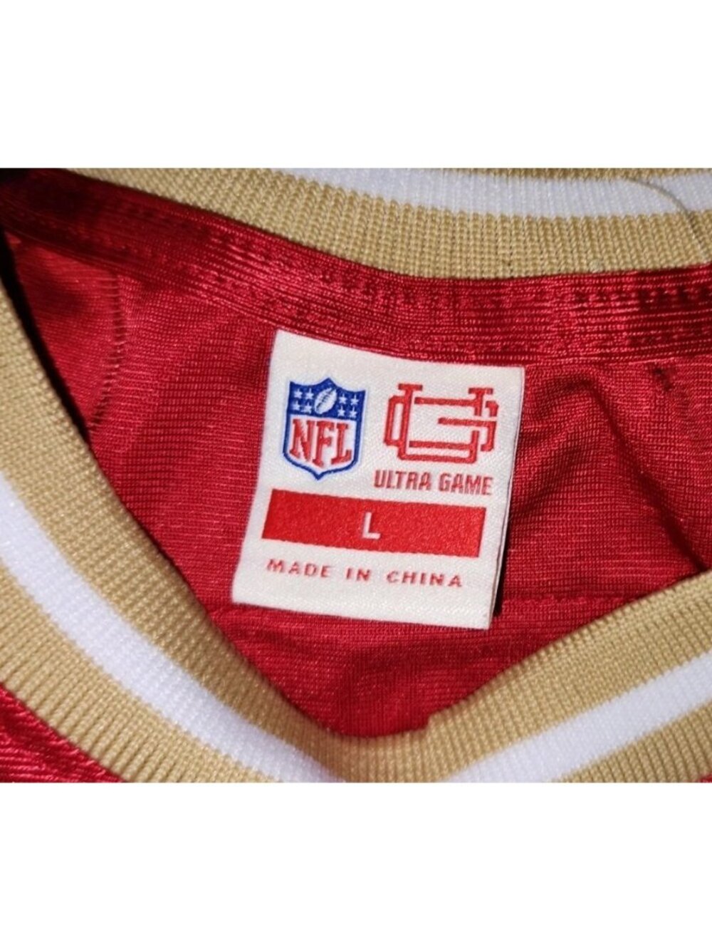 nfl ultra game SAN FRANCISCO 49ERS womens LARGE crop top jersey style - Picture 6 of 10